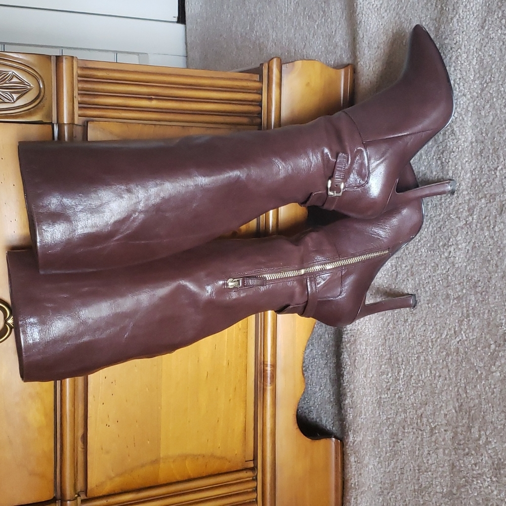 High Heel Tall Leather Boots Nine West Gem